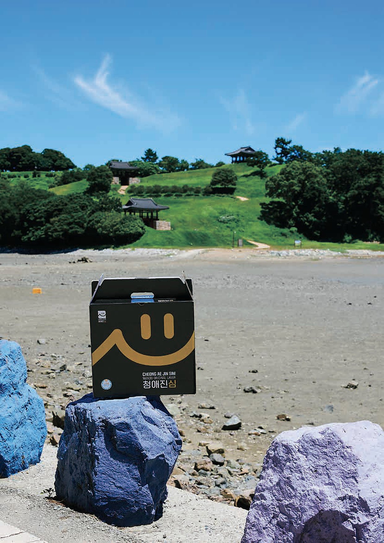 CHEONG AE JIN SIM premium gift box at Jangdo, the historic maritime hub of Wando